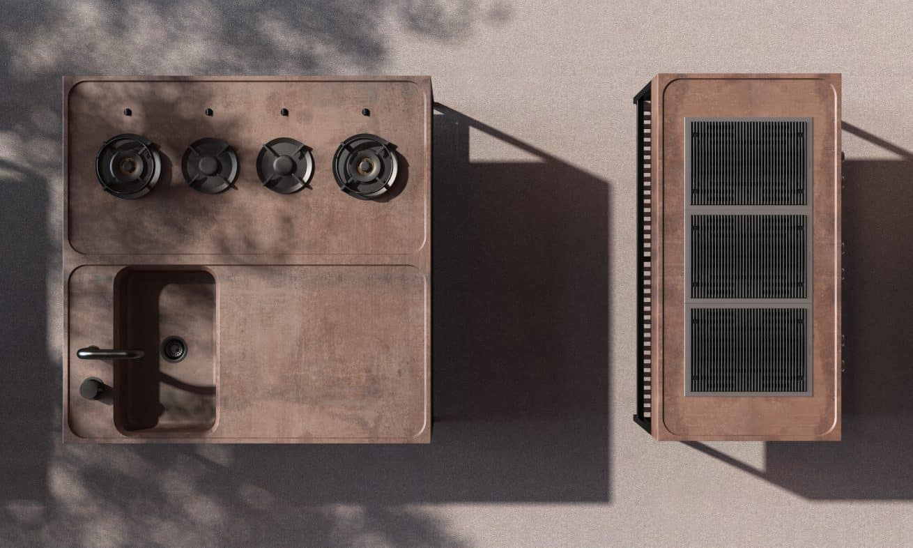 Outdoor kitchen elementi concept 03