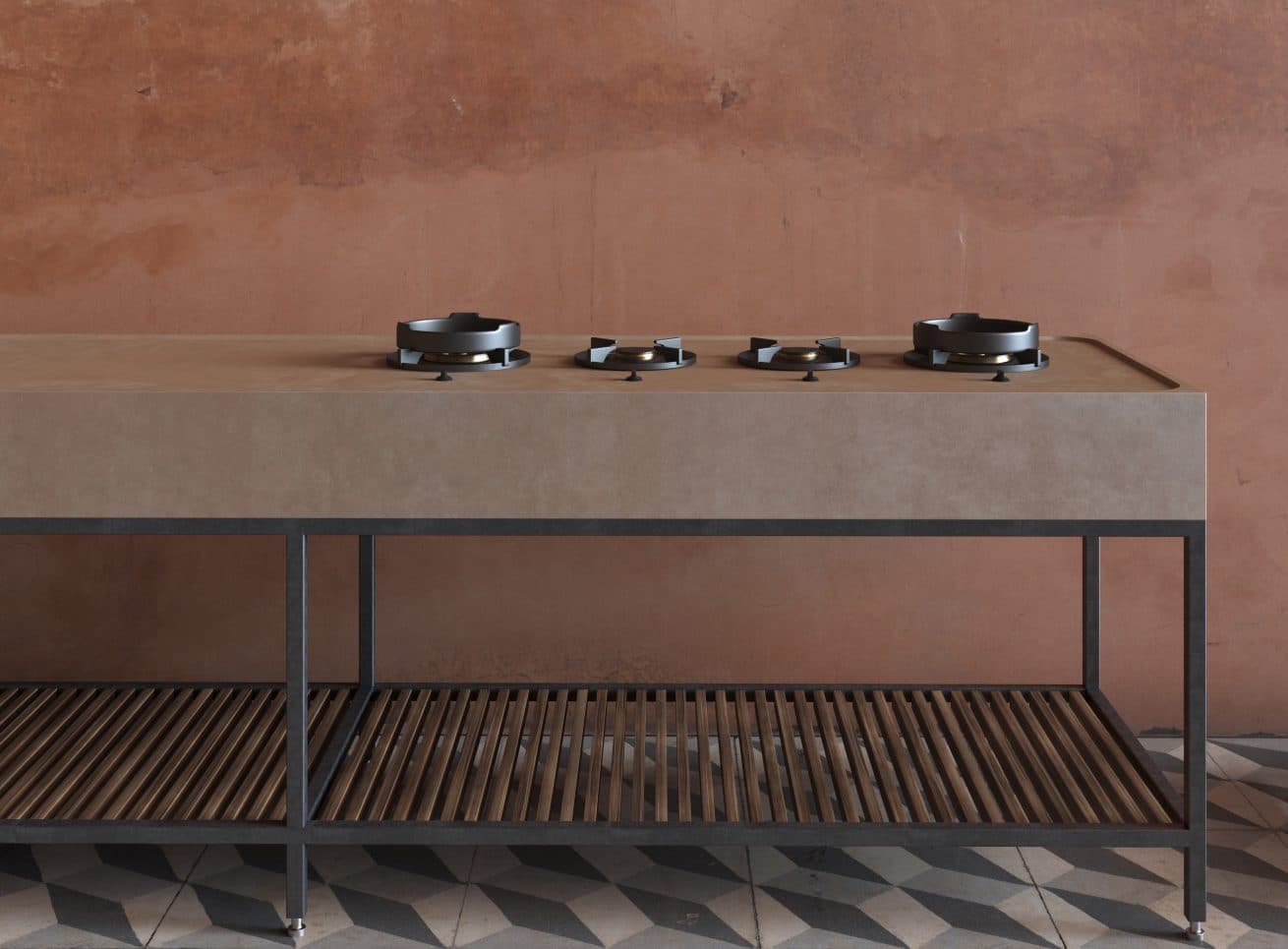 Outdoor kitchen elementi concept 04