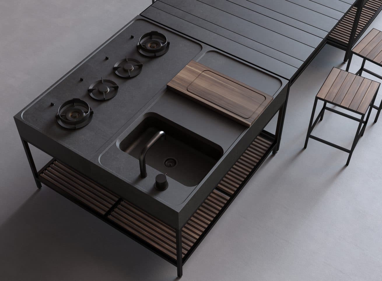 Outdoor kitchen elementi concept 07